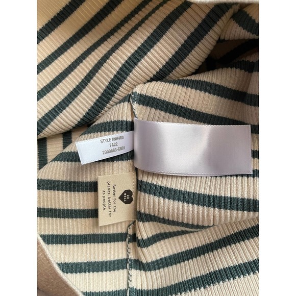 Madewell Carmon Crop Cardigan Sweater in Stripe Size L - Picture 9 of 12